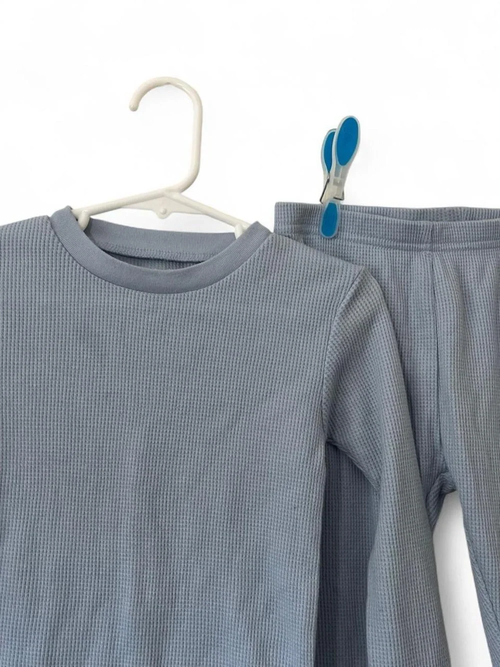 Toddler Unisex 4T Minimalist Waffle Knit Carter’s 2 Piece Lounge Set 4T Pajamas